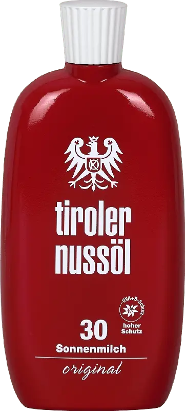 tiroler nussöl Sonnenmilch hoher Schutz LSF 30