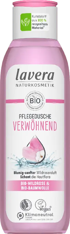 lavera Pflegedusche verwöhnend mit Wildrosenduft