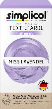dm drogerie markt Simplicol flüssige Textilfarbe Intensiv Miss Lavendel