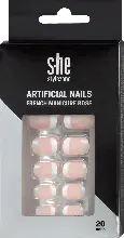 dm drogerie markt s-he colour&style Künstliche Nägel French Manicure Rosé