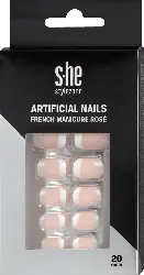 s-he colour&style Künstliche Nägel French Manicure Rosé