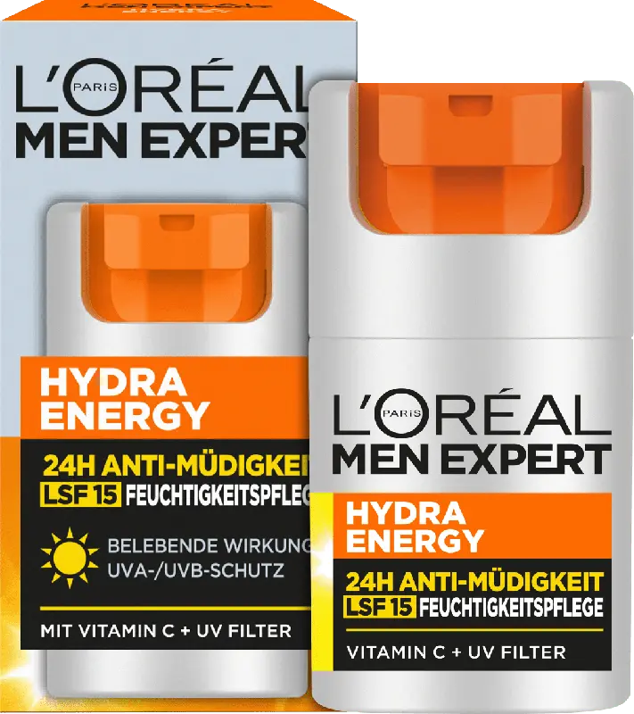 L'ORÉAL PARIS MEN EXPERT Hydra Energy 24H Anti-Müdigkeit Feuchtigkeitspflege LSF 15