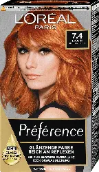L'ORÉAL PARIS PRÉFÉRENCE Permanente Haarfarbe - Nr. 7.4 Dublin Kupferblond