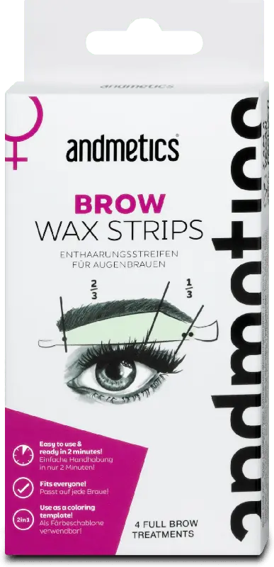 andmetics Brow Wax Strips