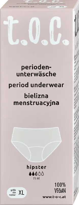 t.o.c. Periodenunterwäsche Hipster, Gr. XL