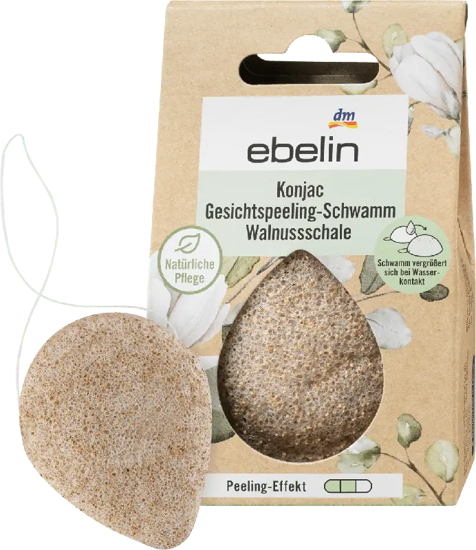 ebelin Gesichtspeeling-Schwamm Konjac
