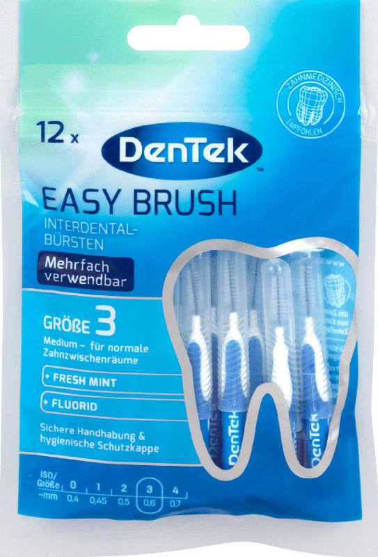 DenTek Interdental-Bürsten Easy Brush Minze mittel breit