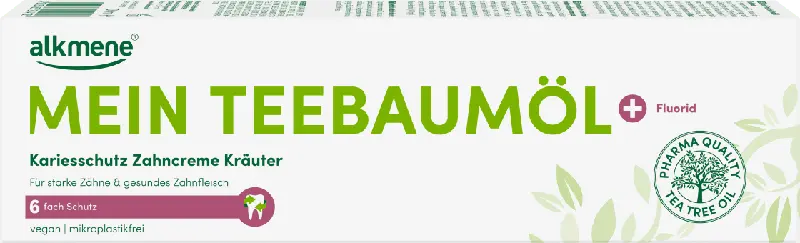 alkmene Mein Teebaumöl Kariesschutz Zahncreme Kräuter