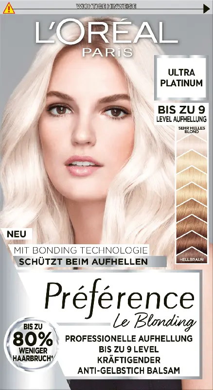 L'ORÉAL PARIS PRÉFÉRENCE Professionelle Aufhellung - Ultra Platinum