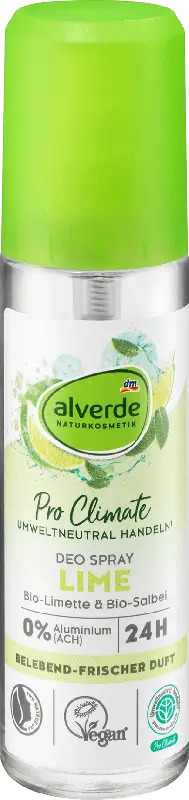 alverde NATURKOSMETIK Pro Climate Deo Spray Lime