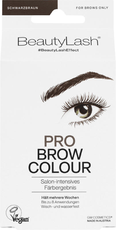 Beauty Lash Augenbrauenfarbe Set Pro Schwarzbraun