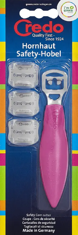 Credo Solingen Hornhaut Safety-Hobel Pop Art Go Green sortiert