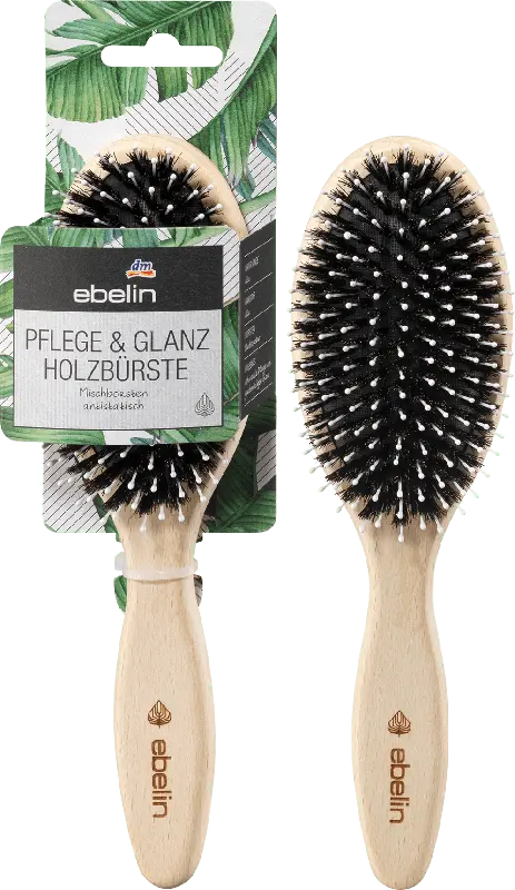 ebelin Pflege & Glanz Holzbürste oval