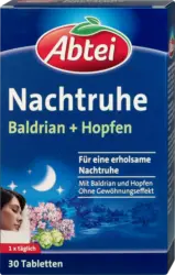 Abtei Nachtruhe Baldrian + Hopfen Tabletten
