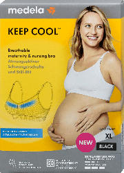 Medela Keep Cool Schwangerschafts- und Still-BH schwarz, Gr. XL