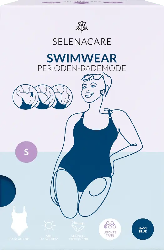 SELENACARE Swimwear Perioden-Badeanzug navy blue, Gr. S
