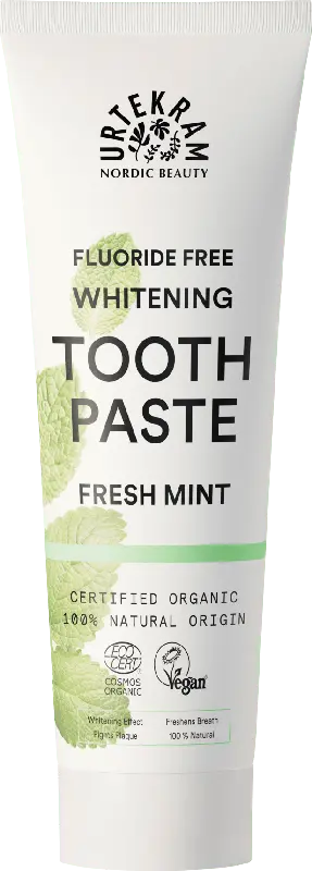 URTEKRAM fluoridfreie Whitening Zahncreme Fresh Mint