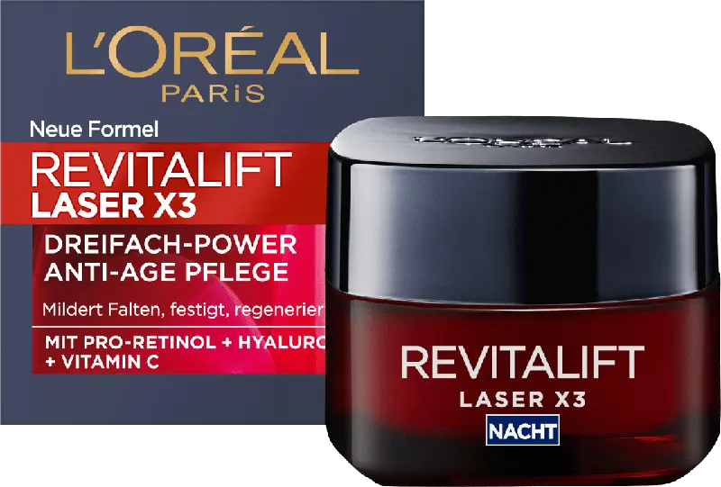 L'ORÉAL PARiS Revitalift Laser X3 Dreifach-Power Anti-Age Pflege Nacht
