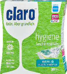 claro hygiene Geschirrspültabs