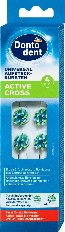 Dontodent Universal Aufsteckbürsten Active Cross