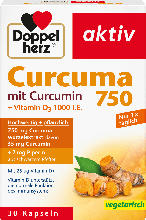 dm drogerie markt Doppelherz aktiv Curcuma 750 mit Curcumin + Vitamin D3 Kapseln