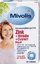 dm drogerie markt Mivolis Zink + Histidin + Cystein Depot-Tabletten
