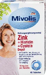 Mivolis Zink + Histidin + Cystein Depot-Tabletten
