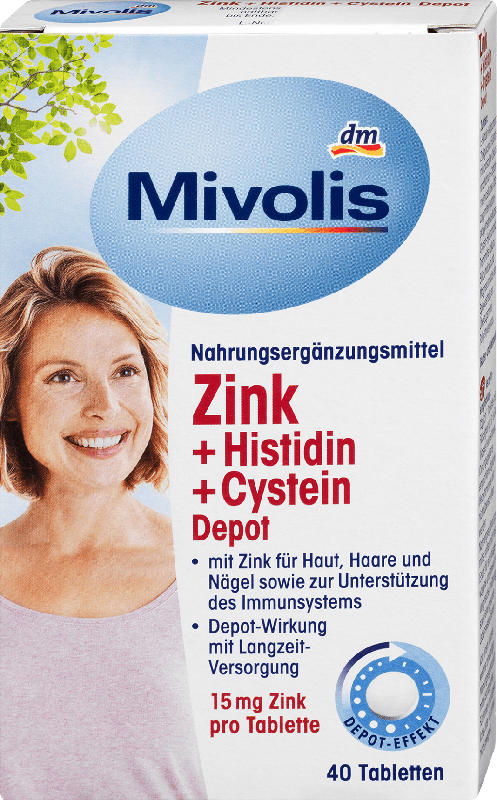 Mivolis Zink + Histidin + Cystein Depot-Tabletten
