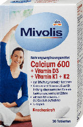 Mivolis Calcium 600 + Vitamin D3 + Vitamin K1 + K2 Tabletten