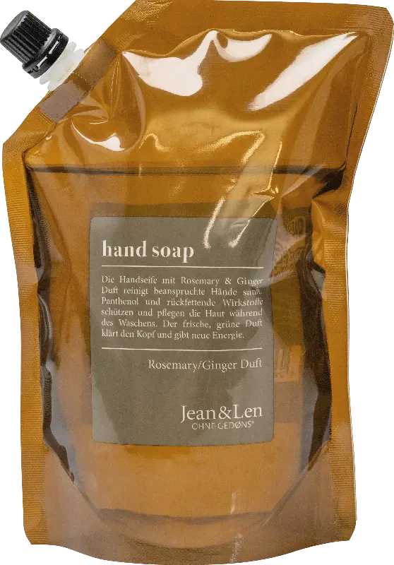 Jean&Len Handseife Rosemary & Ginger Nachfüllbeutel