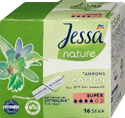 Jessa nature natürliche Tampons Super