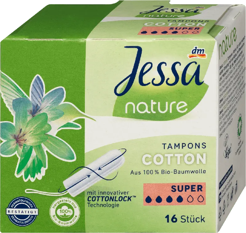 Jessa nature natürliche Tampons Super
