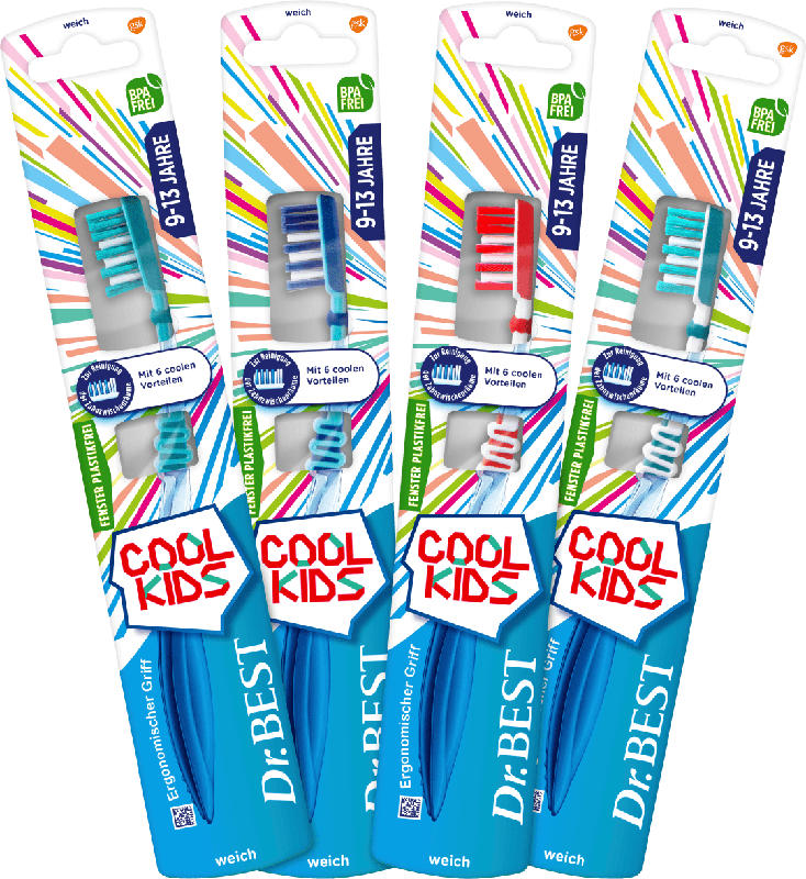 Dr. Best Cool Kids Kinder Zahnbürste weich sortiert