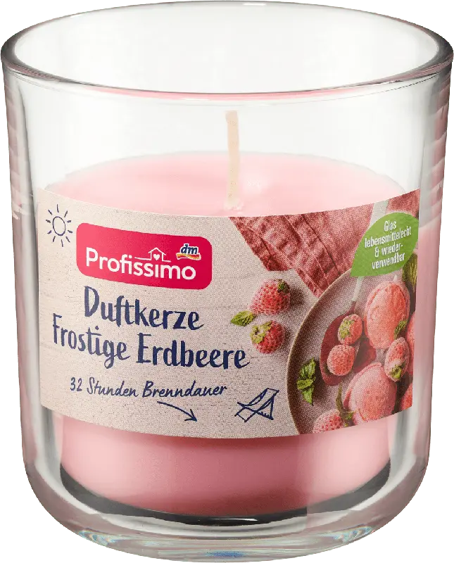 Profissimo Duftkerze Frostige Erdbeere