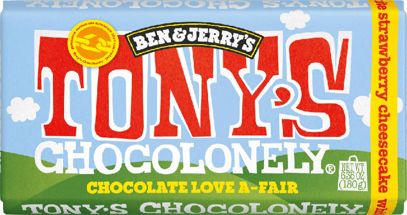 TONY'S CHOCOLONELY Weiße Schokolade Strawberry Cheesecake