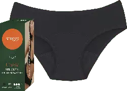 snuggs Classic Periodenunterwäsche stark schwarz Gr. M