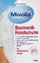 dm drogerie markt Mivolis Baumwollhandschuhe für empfindliche Hände (1 Paar)