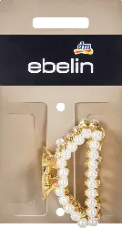 ebelin Haarklammer Gold-Optik mit Perlen