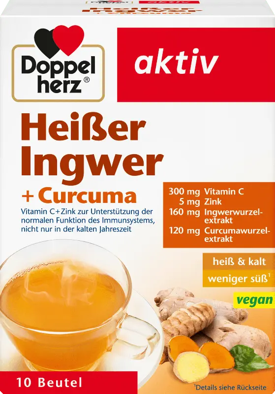 Doppelherz aktiv Heißer Ingwer + Curcuma
