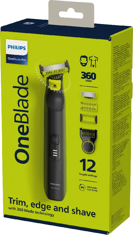 PHILIPS OneBlade Elektrischer Trimmer Pro 360 blade Face & Body