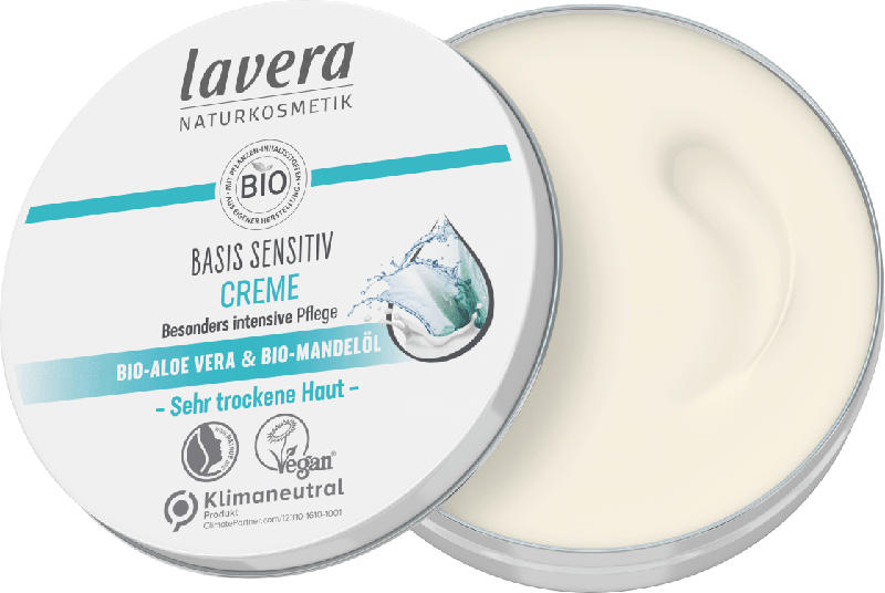 lavera Basis sensitiv Creme mit Bio-Aloe Vera und Bio-Mandelöl
