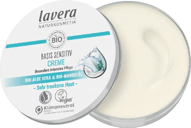 lavera Basis sensitiv Creme mit Bio-Aloe Vera und Bio-Mandelöl
