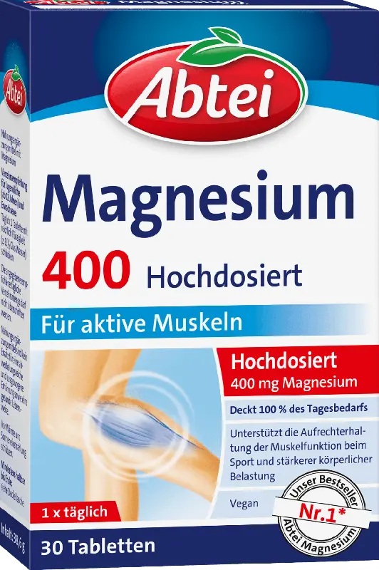 Abtei Magnesium 400 Hochdosiert Tabletten