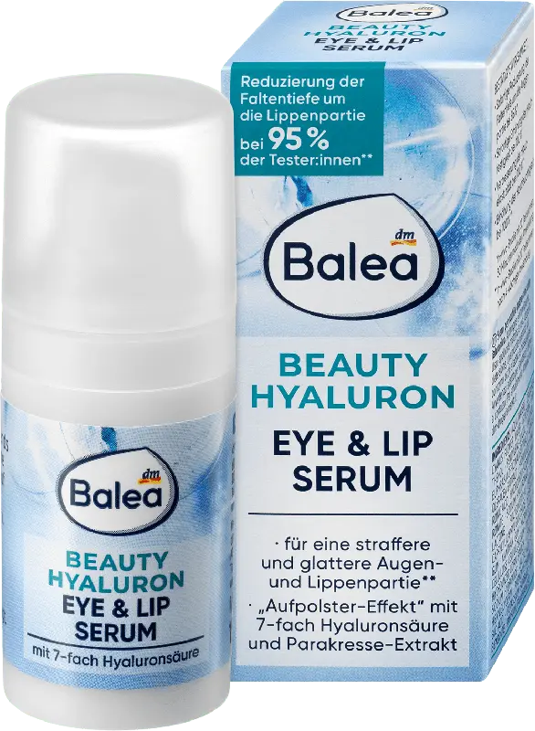 Balea Beauty Hyaluron Eye & Lip Serum