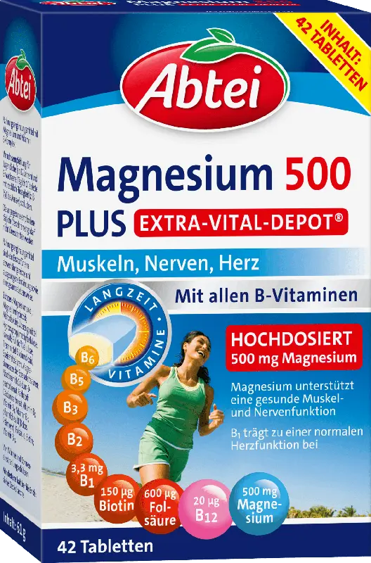 Abtei Magnesium 500 Plus Tabletten