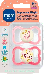 MAM Supreme Night Schnuller 16+ Monate sortiert