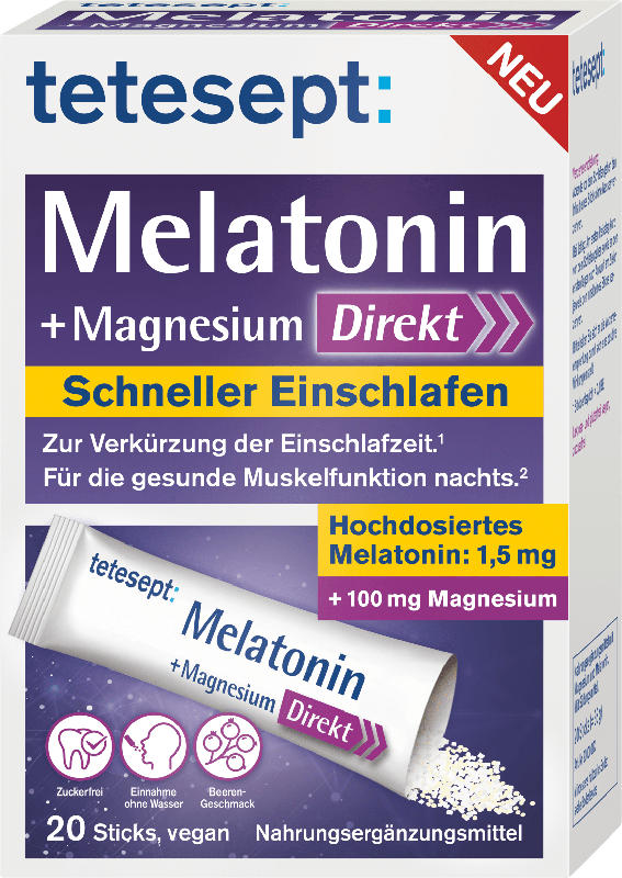 tetesept Melatonin + Magnesium Direkt
