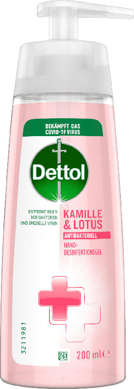 Dettol Hand-Desinfektionsgel Kamille & Lotus