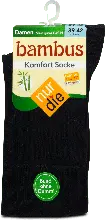 dm drogerie markt nur die Bambus Komfort Socken Damen schwarz, Gr. 39-42 (1 Paar)