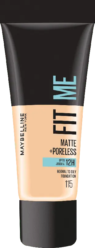 Maybelline New York Foundation Fit Me Matte + Poreless 115